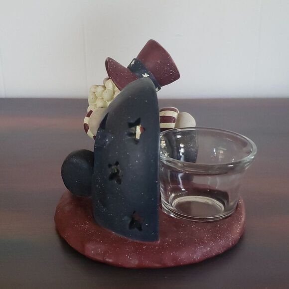Patriotic Uncle Sam Votive Tealight Tea Light Candle Holder - Picture 3 of 10